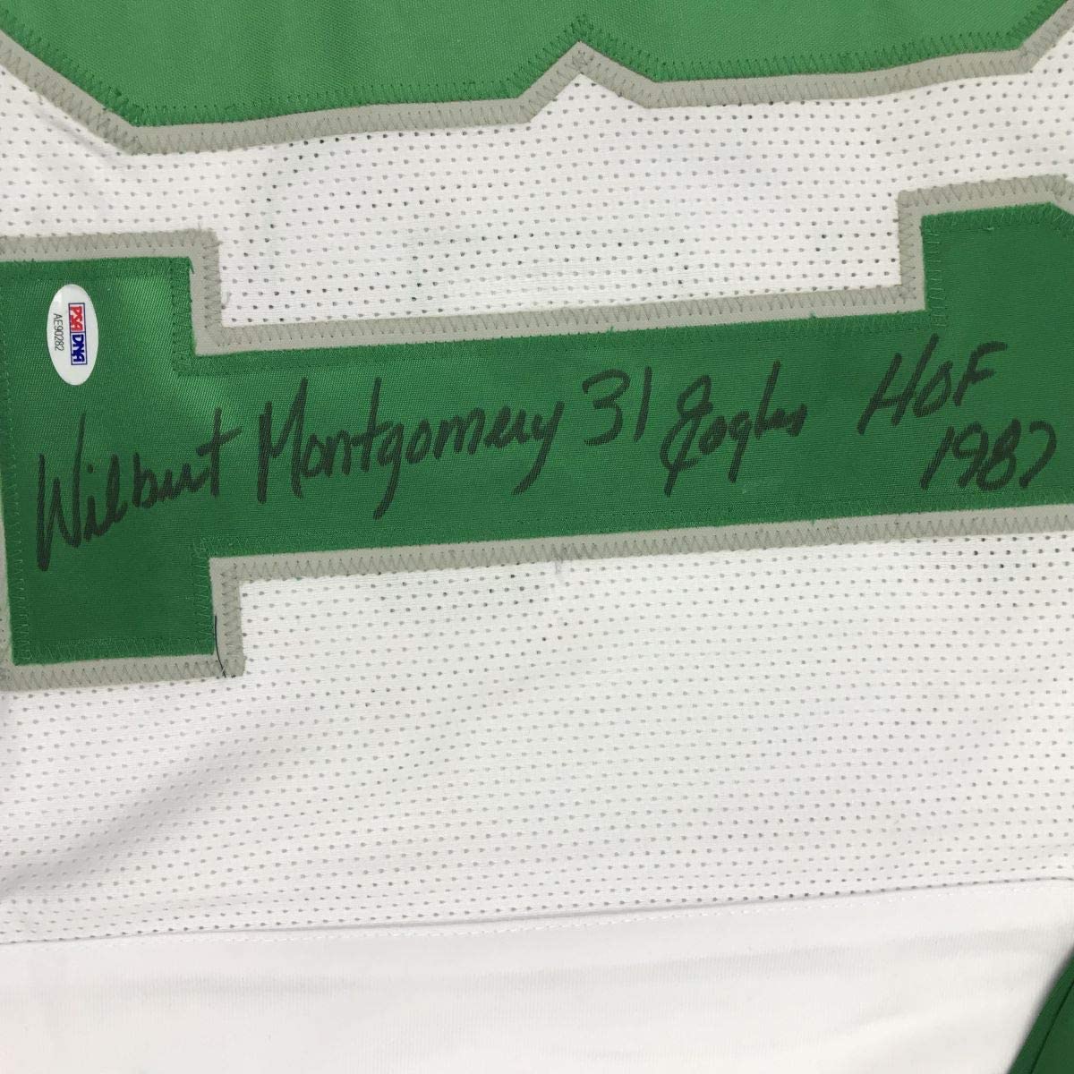 Autographed/Signed Wilbert Montgomery Inscribed Philadelphia White Football Jersey PSA/DNA COA