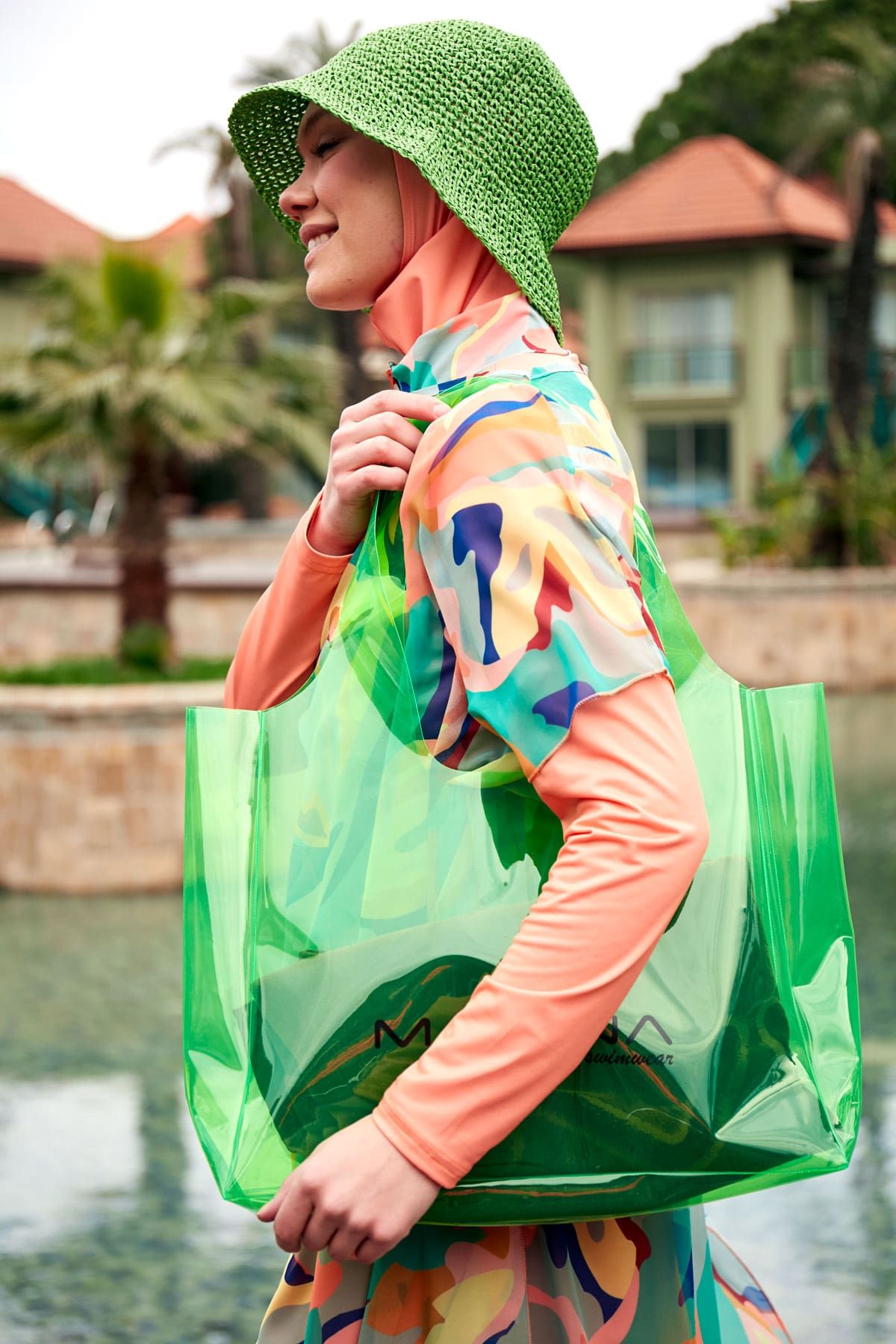 Green Beach Bag C2405