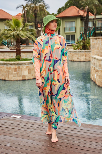 Colourful Pareo Kimono P2409
