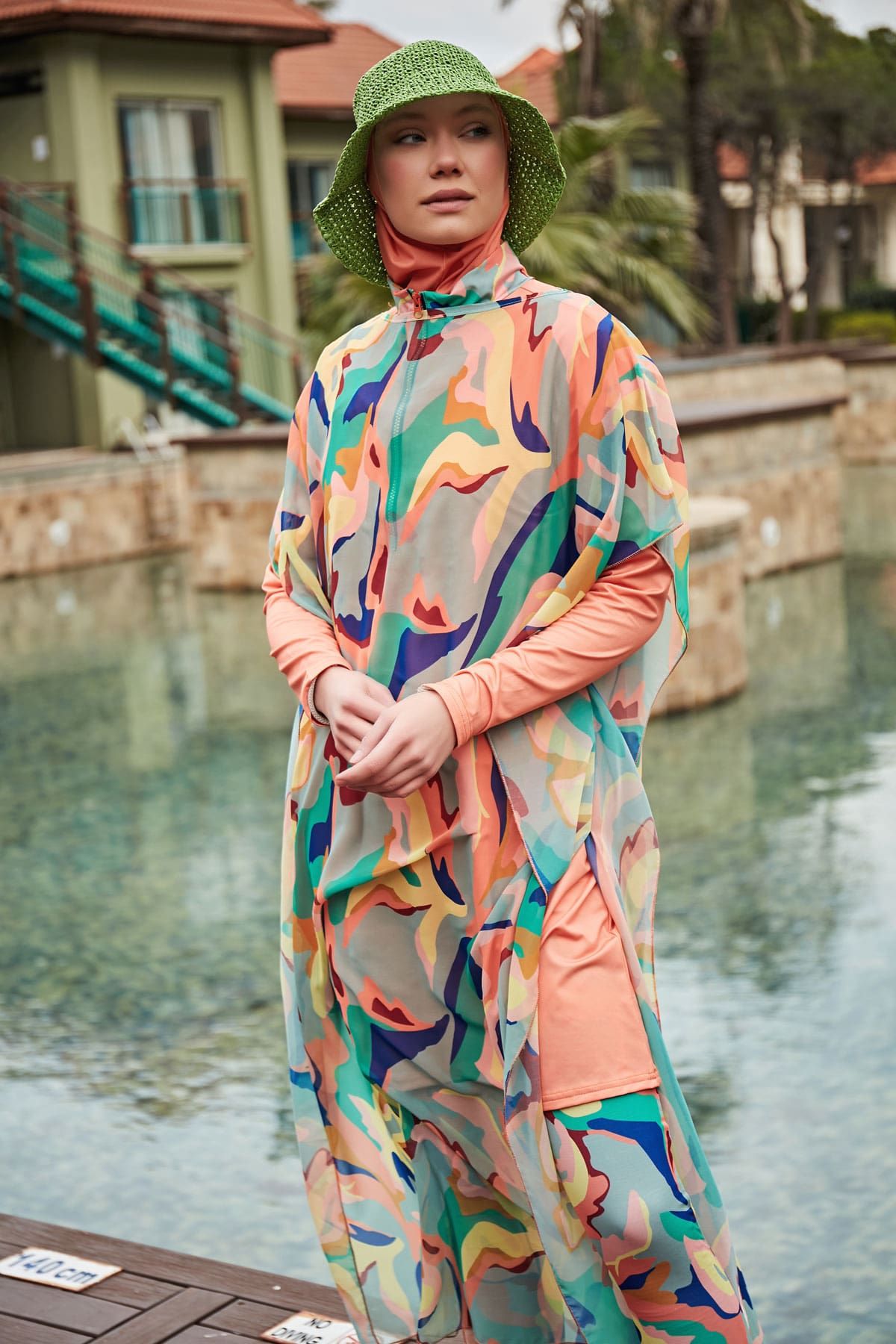 Colourful Pareo Kimono P2409