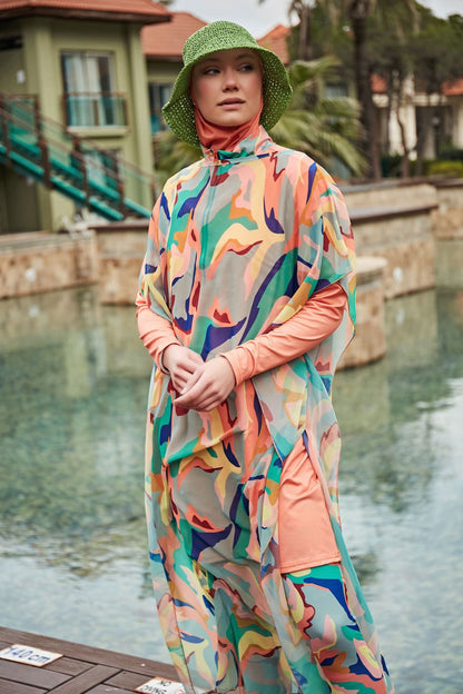 Colourful Pareo Kimono P2409