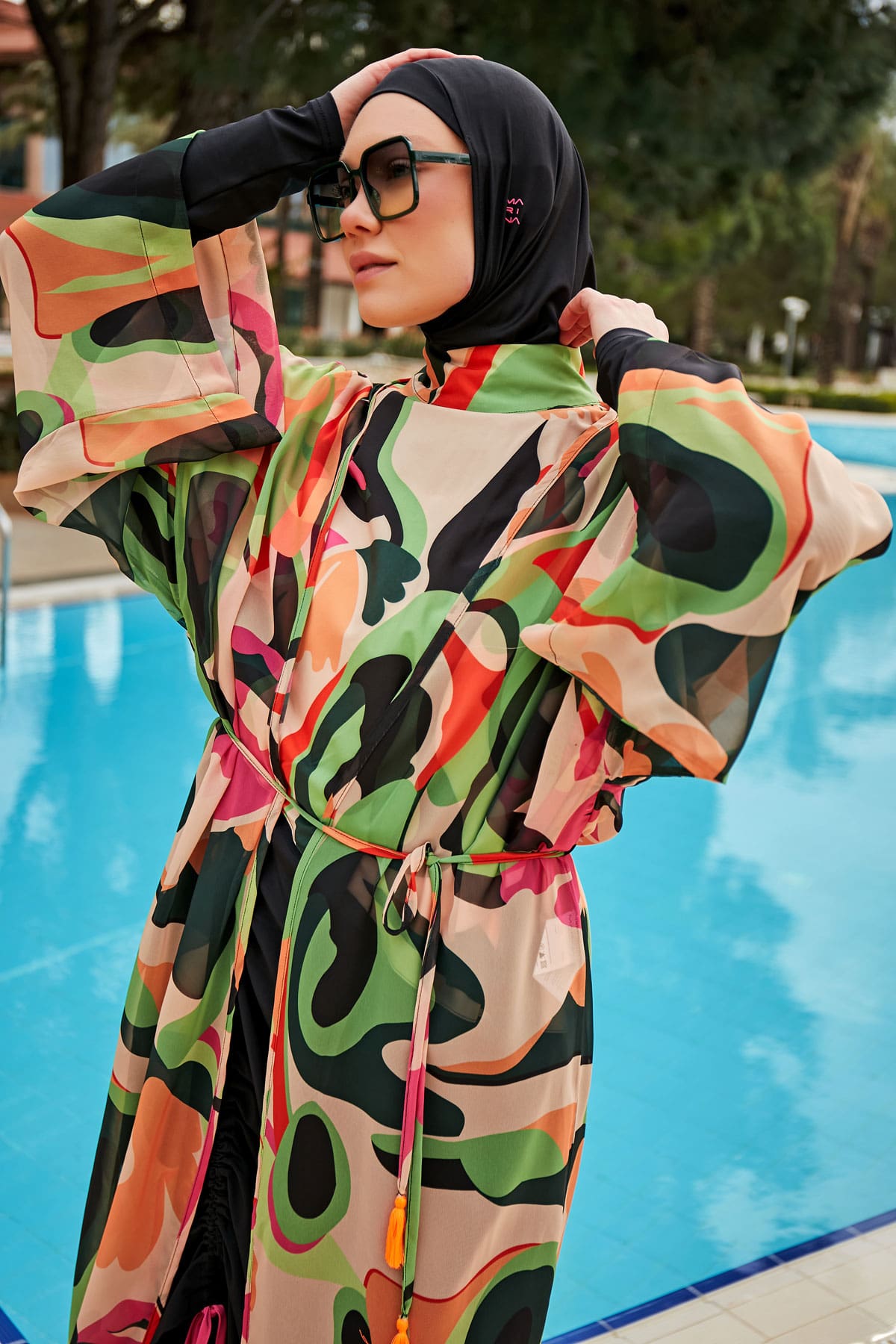 Colourful Pareo Kimono P2414