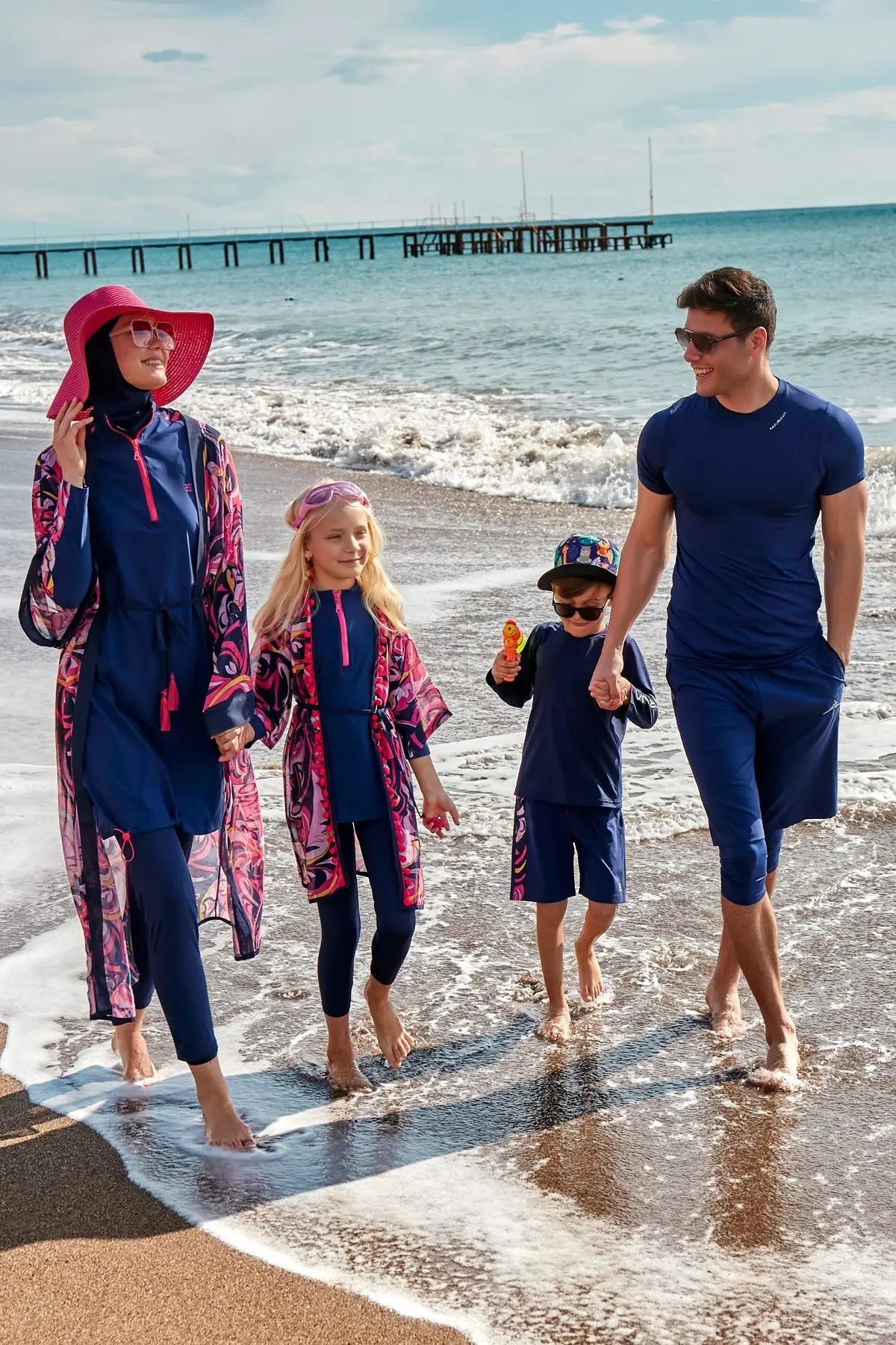 Parachute Navy Blue Girls Swimwear K2402
