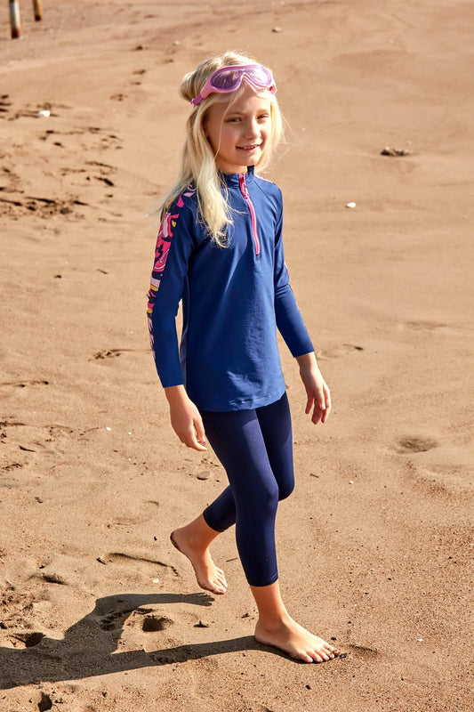 Parachute Navy Blue Girls Swimwear K2402