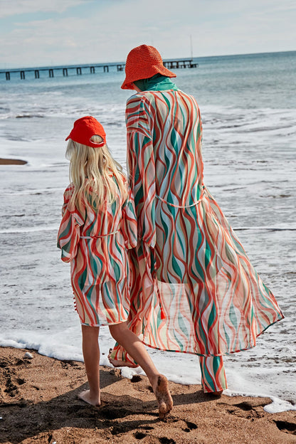 Colourful Pareo Kimono P2422