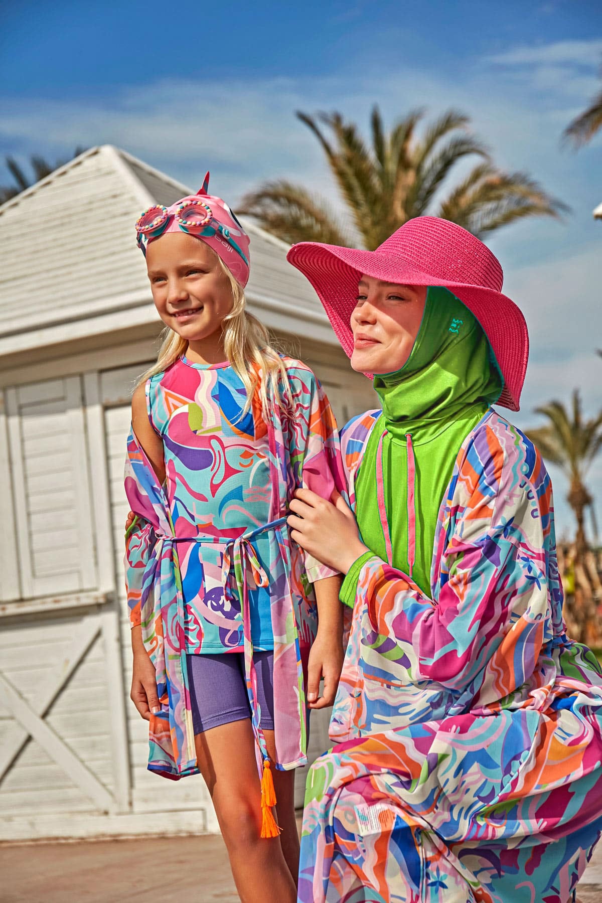 Lycra Green Burkini Modest Swimwear M2484