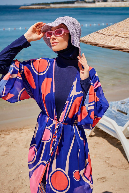 Colourful Pareo Kimono P2339