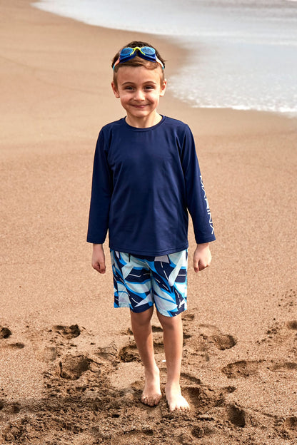 Woven Navy Boys Shorts B2436