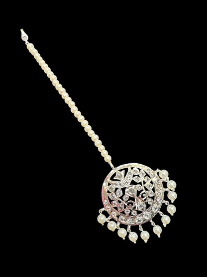 DJTK352 Avni  tika In silver plating   ( SHIPS IN 3 WEEKS )