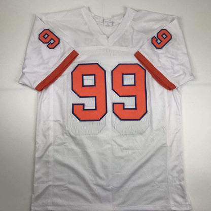 Autographed/Signed Clelin Ferrell Clemson White College Football Jersey JSA COA