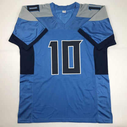 Autographed/Signed Adam Humphries Tennessee Powder Blue Football Jersey PSA/DNA COA