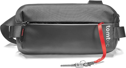tomtoc Compact EDC Sling Bag, Minimalist Chest Shoulder Backpack Crossbody Sling Daypack for Men Women, Water-resistant Lightweight Everyday Carry Casual Pack for Tactical, Travel, Work, Gym, Sport