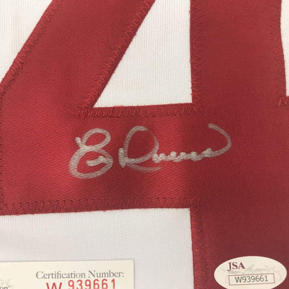 Autographed/Signed Eric Davis Cincinnati White Baseball Jersey JSA COA