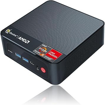Beelink SER5 Mini PC, AMD Ryzen 5 5560U(6C/12T, up to 4.0 GHz), Mini Computer 16GB DDR4 RAM 500GB NVMe SSD Graphics 6 core 1600 MHz, Wifi6 BT5.2, Auto Power On