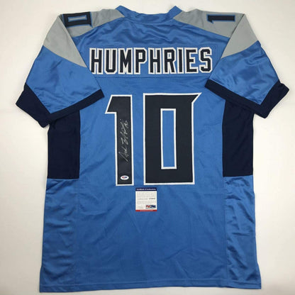 Autographed/Signed Adam Humphries Tennessee Powder Blue Football Jersey PSA/DNA COA