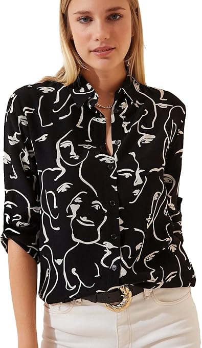 Blouses for Women Fashion, Long Sleeve Button Down Shirts Dressy Casual Tops