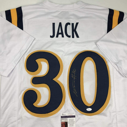 Autographed/Signed Myles Jack UCLA White College Football Jersey JSA COA