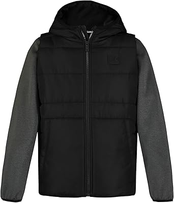 Under Armour Boys' 2fer Lightweight Hoodie, Hybrid Zip-up Jacket with Water Repellent Vest