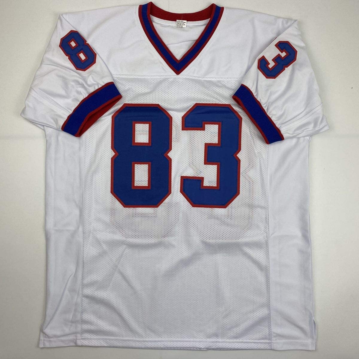 Autographed/Signed Andre Reed HOF 14 Buffalo White Football Jersey PSA/DNA COA