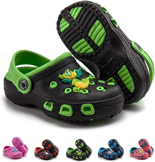 Babelvit Toddler Kids Boys Girls Cute Garden Clogs Slides Light Summer Beach Pool Play Slipper Water Sandals Slip On Shoes