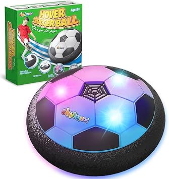 Hover Soccer Ball, Boys Toys Gifts for 3 4 5 6 7 8 Years Old, Air Power Kids Soccer Ball with LED Light, Hover Soccer Ball Indoor for Kids 3-5 6-8, Outdoor Indoor Game for Boys and Girls
