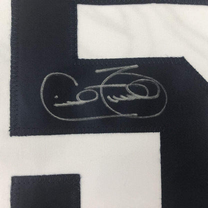 Autographed/Signed Cecil Fielder Detroit White Baseball Jersey JSA COA