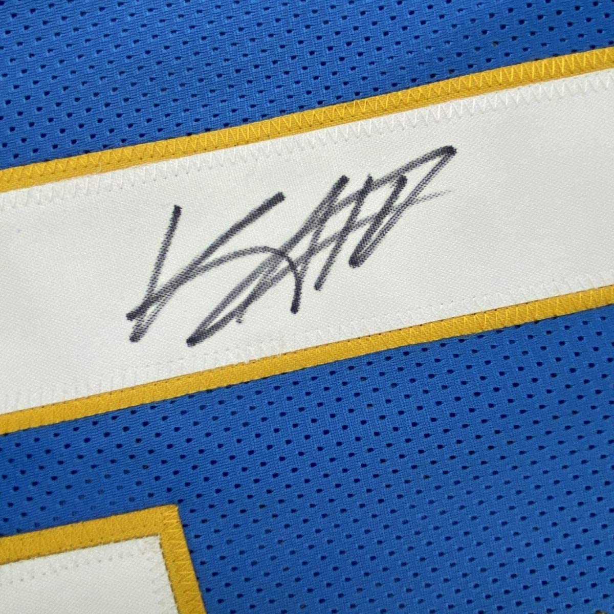 Autographed/Signed Keenan Allen Los Angeles LA 2020 Powder Blue Football Jersey JSA COA