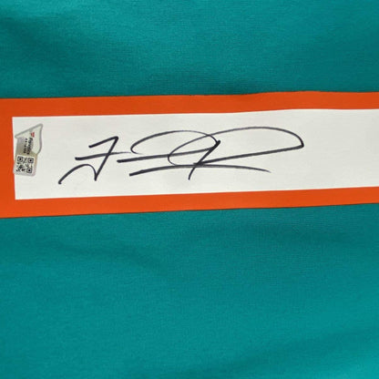 Autographed/Signed Tua Tagovailoa Miami Dolphins Authentic Teal Nike Game Football Jersey Fanatics COA