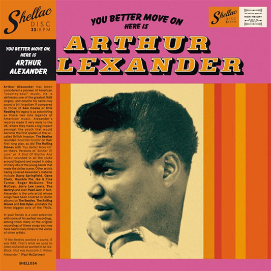 Arthur Alexander - You Better Move On Here Is (Spa) [LP] Vinyl Record