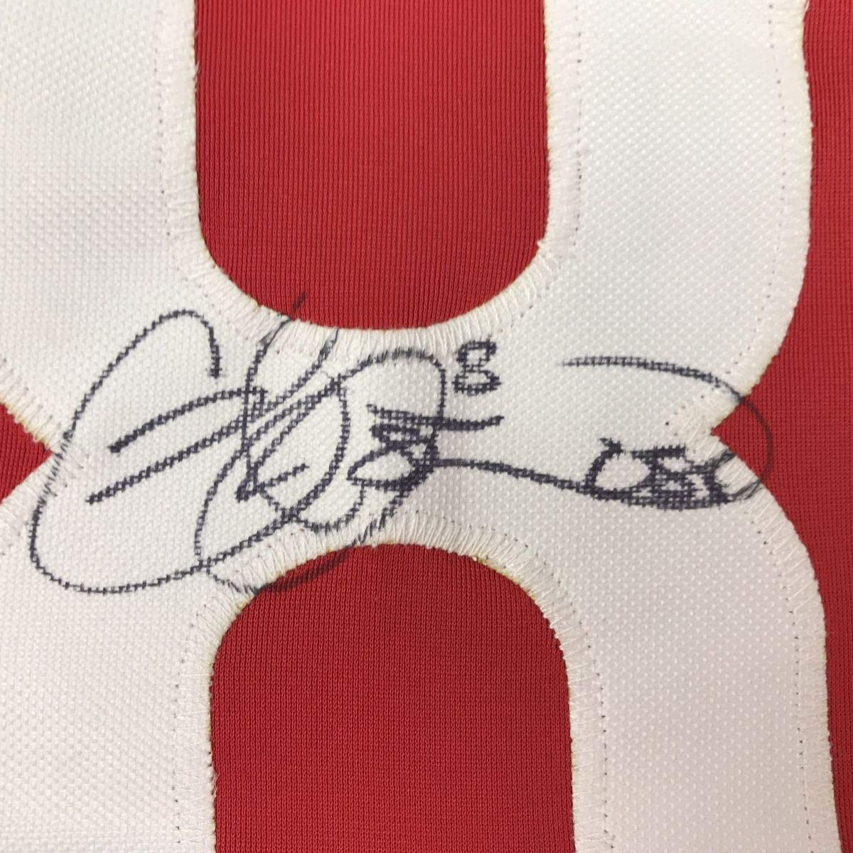 Autographed/Signed Cat Osterman USA United States Red Team Softball Jersey JSA COA