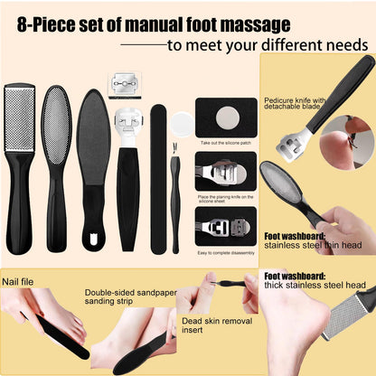 Darmave™ Electric Foot Callus Remover, Smooth Pedicure Wand with 60 Sanding Pads, Foot Scrubber File, Pedicure Tools for Feet, Heel Scraper for Cracked Heels