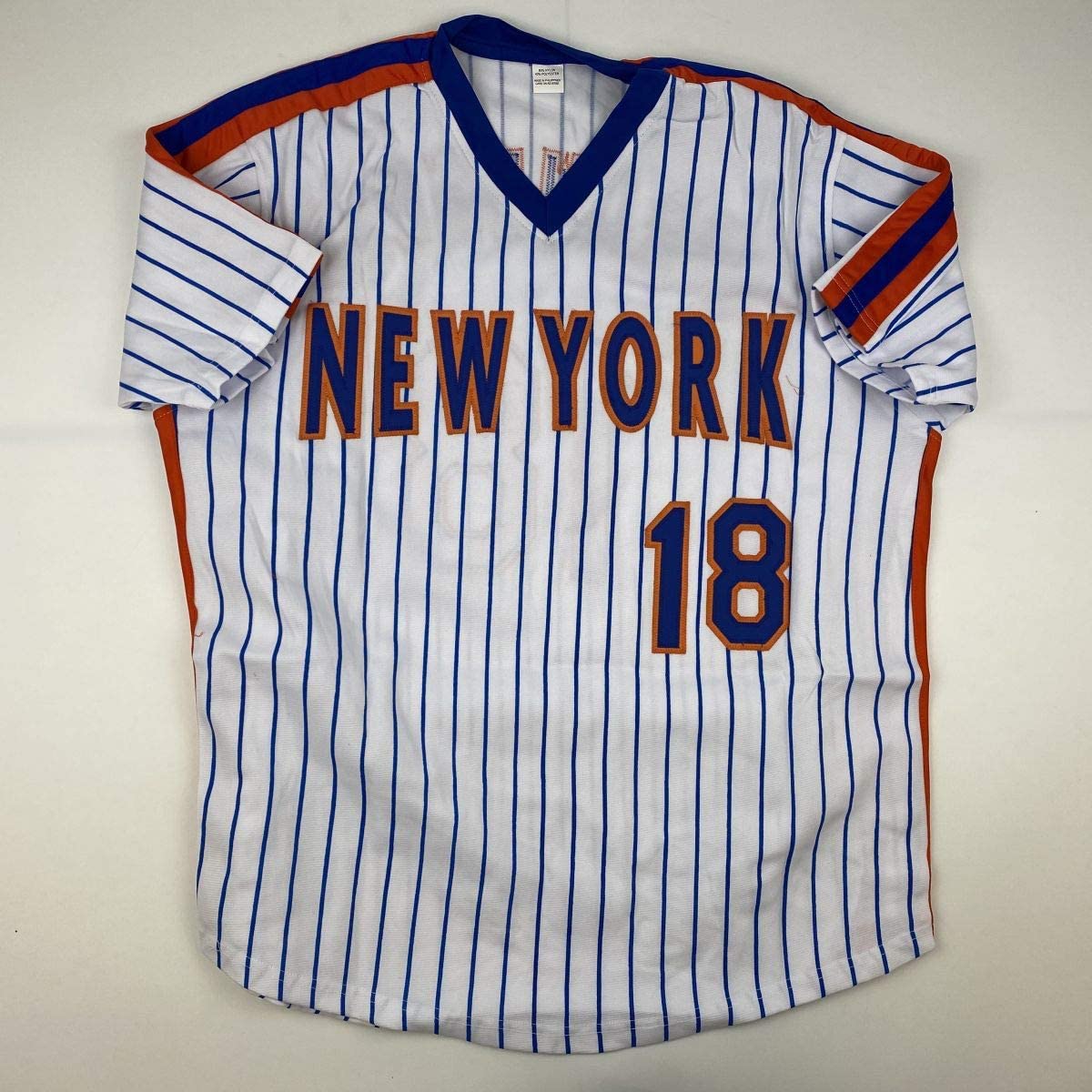 Autographed/Signed Darryl Strawberry New York Pinstripe Baseball Jersey PSA/DNA COA