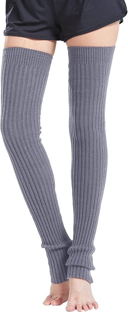 Nanxson Women's Winter Knit Leg Warmer Over Knee High Footless Socks Warm Long Leg Warmers for Yoga Pole Dance