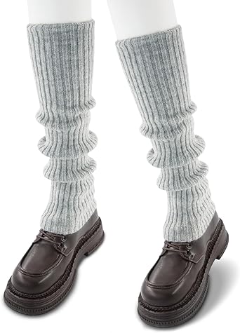 Leg Warmers for Women Winter Fashion Knitting Black Leg Warmers Long Ankle Warmers for Yoga Ballet Leg Socks