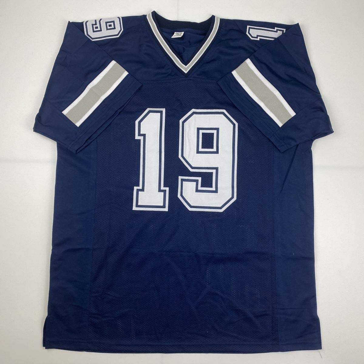 Autographed/Signed Amari Cooper Dallas Dark Blue Football Jersey Beckett BAS COA