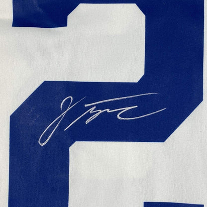 Autographed/Signed Jonathan Taylor Indianapolis Colts White Nike Game Football Jersey Fanatics COA