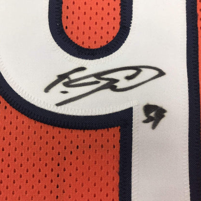 Autographed/Signed Eddie Jackson Chicago Orange Football Jersey JSA COA