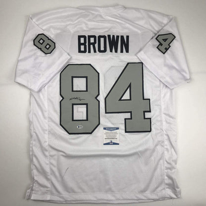 Autographed/Signed Antonio Brown Oakland Color Rush Football Jersey Beckett BAS COA