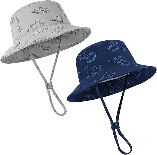 Baby Boy Sun Hat, Summer Beach UPF 50+ Sun Protection Hats, Toddler Kids Wide Brim Sun Hats Cap