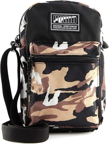 PUMA Unisex Shoulder Bag Academy Portable, Crossbody, Logo, 25 x 15 x 6.5 cm (H x W x D) Camouflage, camouflage