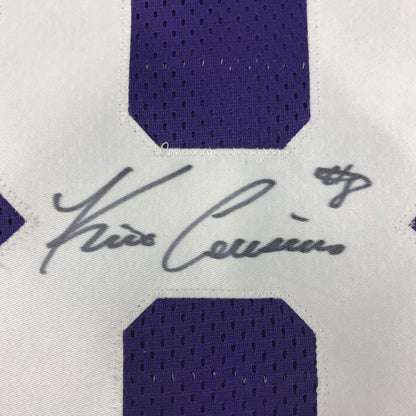 Autographed/Signed Kirk Cousins Minnesota Purple Football Jersey PSA/DNA COA