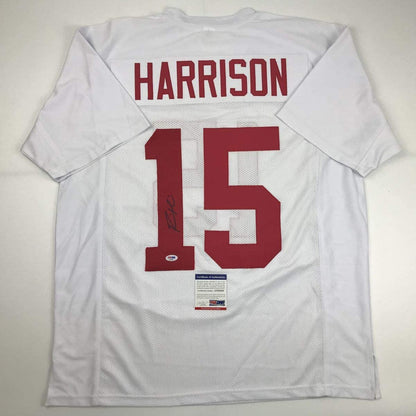 Autographed/Signed Ronnie Harrison Alabama White College Football Jersey PSA/DNA COA