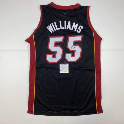 Autographed/Signed Jason Williams Miami Black Basketball Jersey PSA/DNA COA