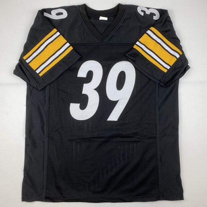 Autographed/Signed Minkah Fitzpatrick Pittsburgh Black Football Jersey PSA/DNA COA