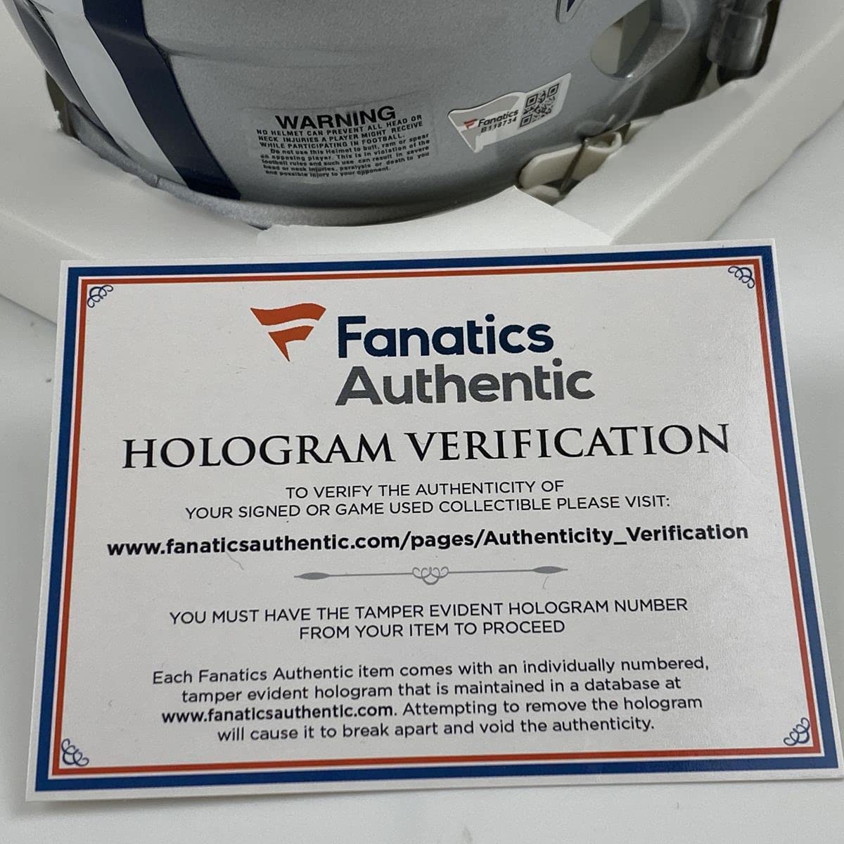 Autographed/Signed Micah Parsons Dallas Cowboys Mini Football Helmet Fanatics COA