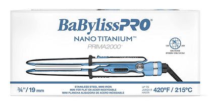 BabylissPRO Nano Titanium Prima Ionic Hair Straightener, Curl and Straighten Hair With One Professional Tool