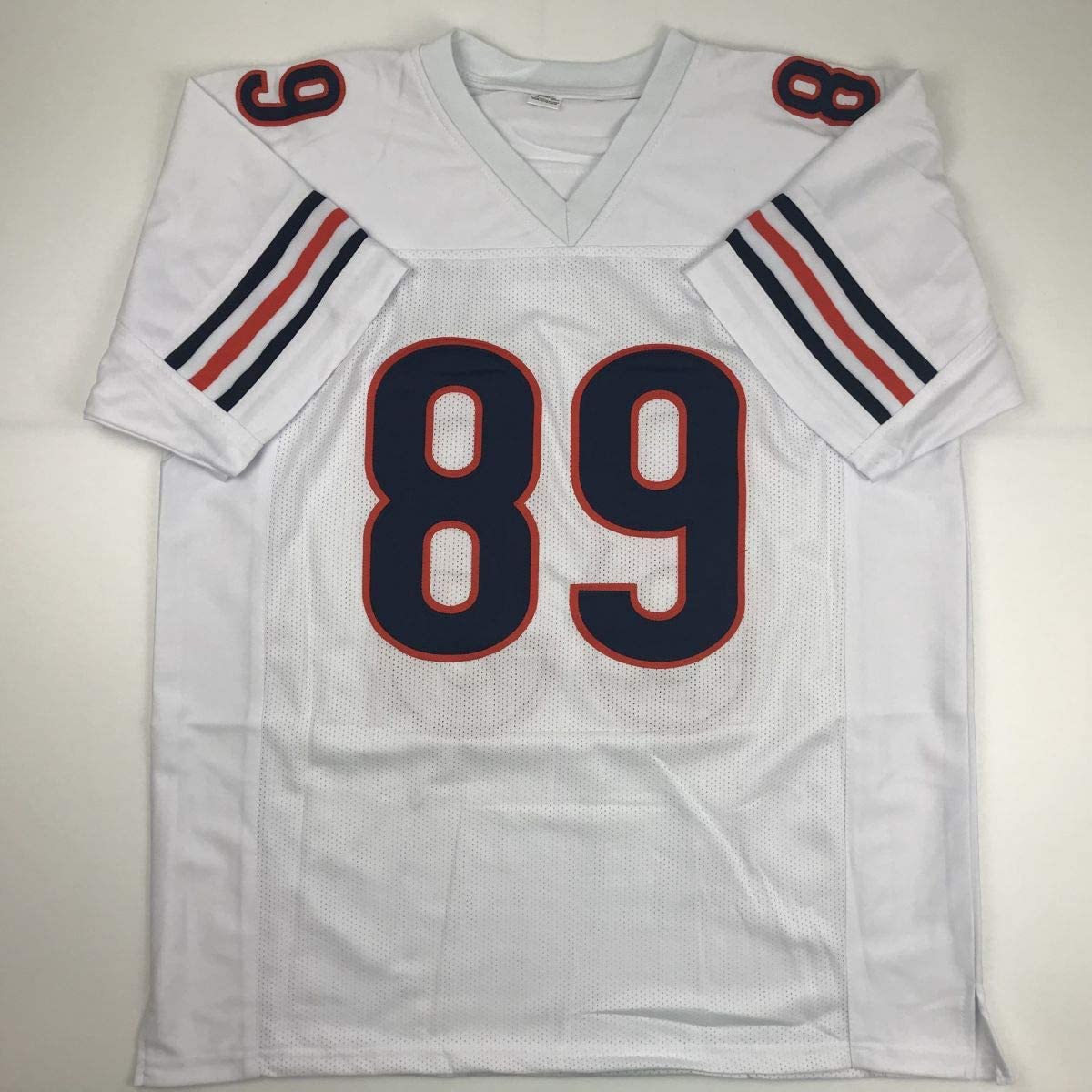 Autographed/Signed Mike Ditka Chicago White Football Jersey JSA COA