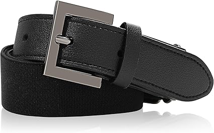 Kajeer Kid Belts for Boy Baseball Belt Softball Adjustable Fastpitch Belt Elastic Metal Buckle Youth Belt for Boys Girls