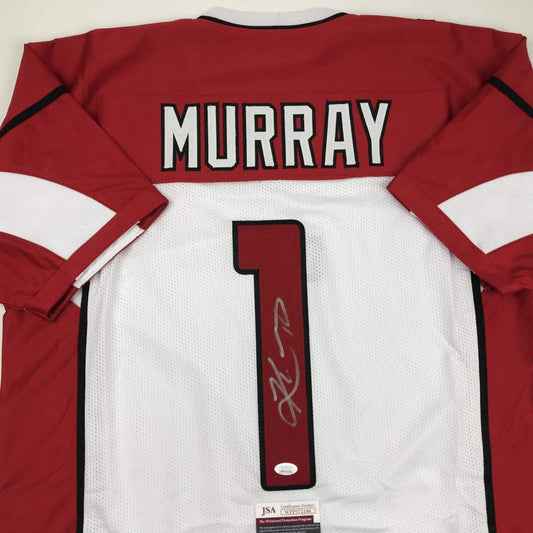 Autographed/Signed Kyler Murray Arizona White Football Jersey JSA COA