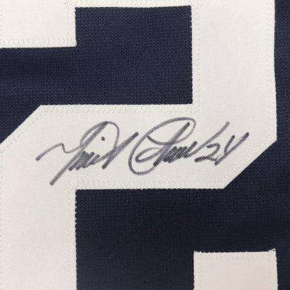 Framed Autographed/Signed Miguel Cabrera 35x39 Detroit Blue Baseball Jersey JSA COA